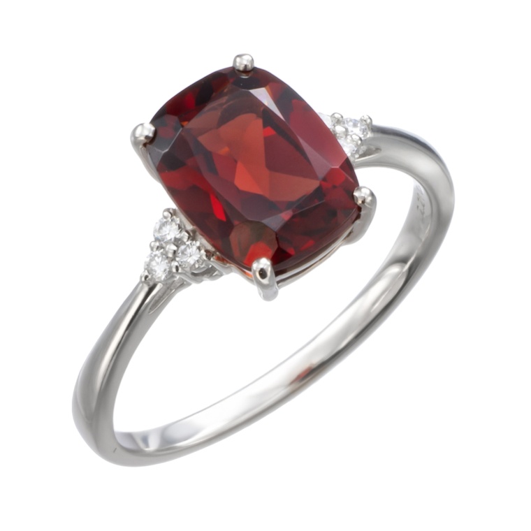 レッドガーネットPT950リング2.2ctUP