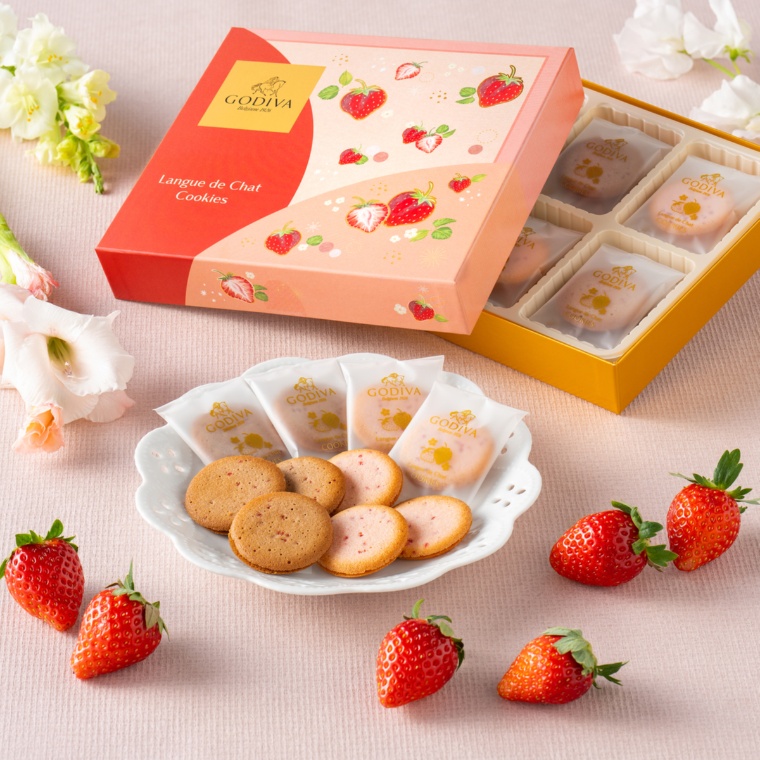 ゴディバ 苺ラングドシャクッキー アソートメント 18枚入