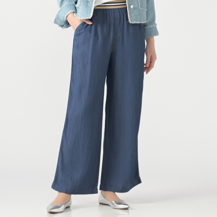 MINHA KILAKILA マルチボーダーデニムパンツ