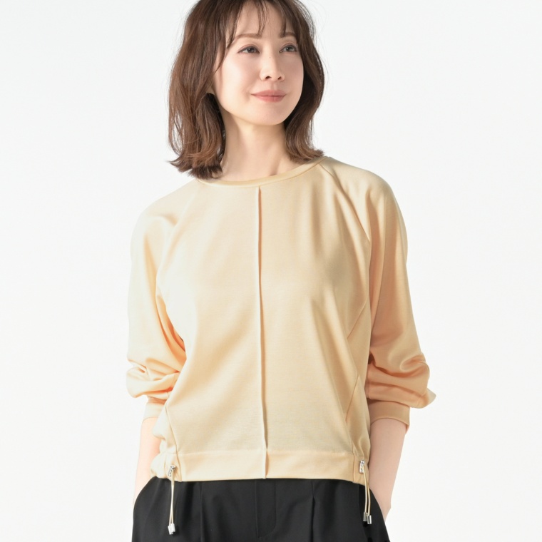 falsetto ギャザリングコクーンシルエットプルオーバー