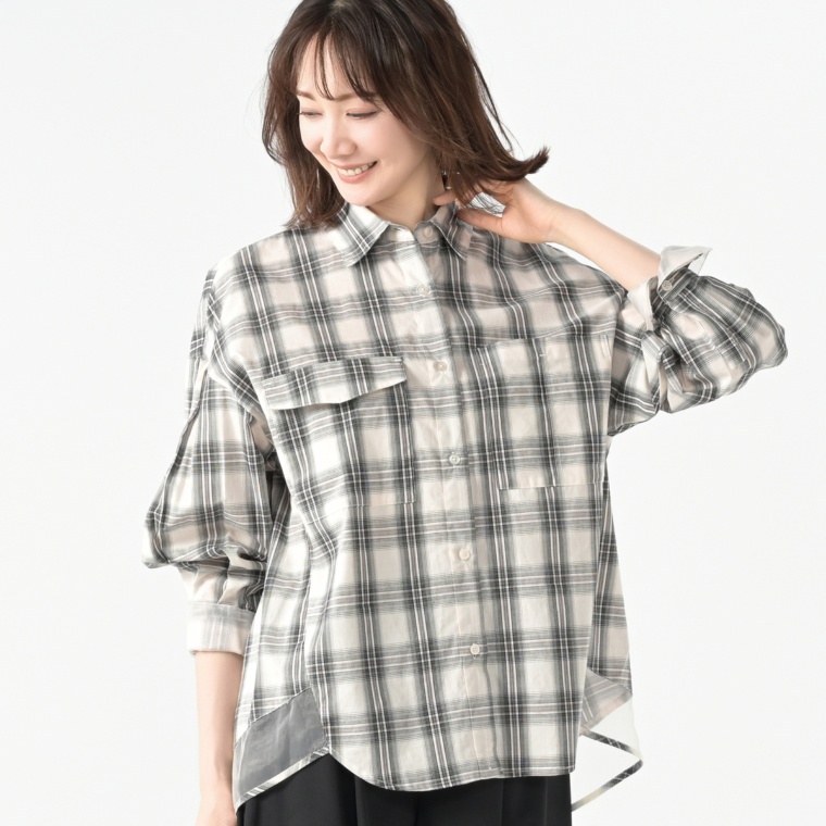 falsetto シアードコンビネーションシャツ