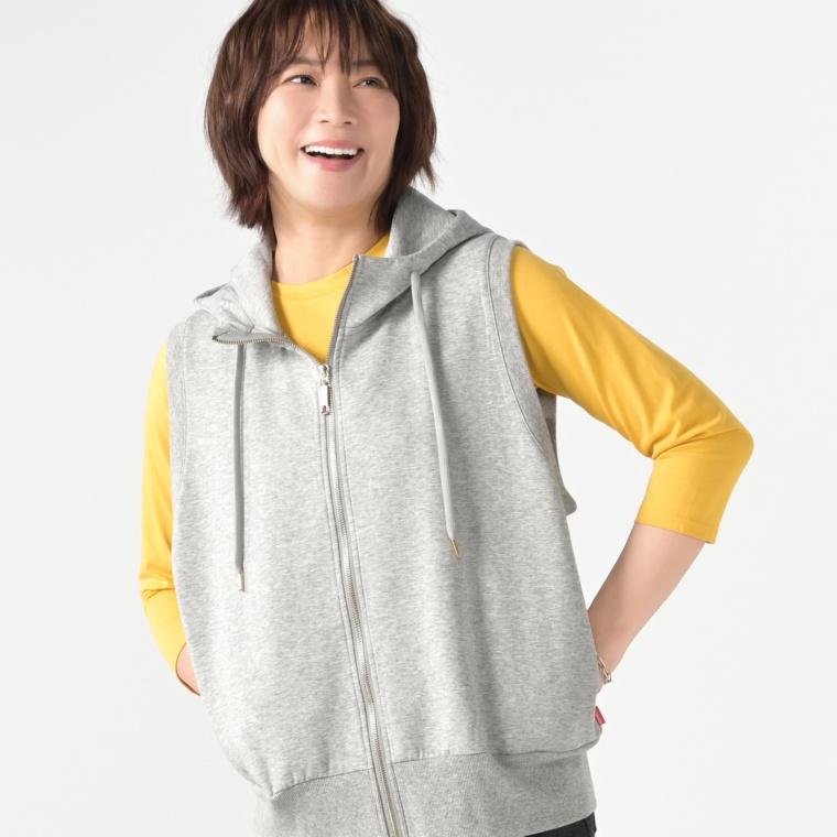 BOBSON SunSister ダンボールニットフーディベスト