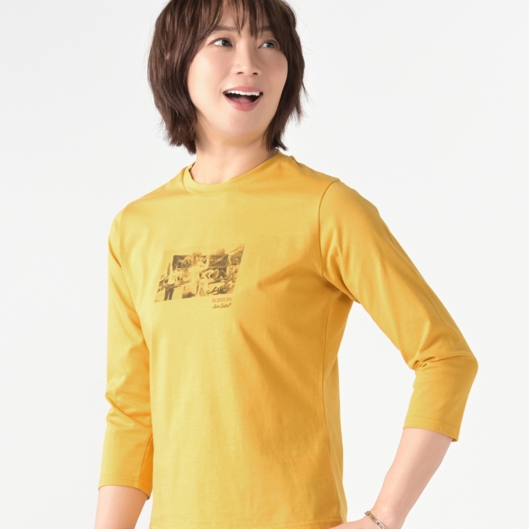 BOBSON SunSister コットン100%7分袖Tシャツ