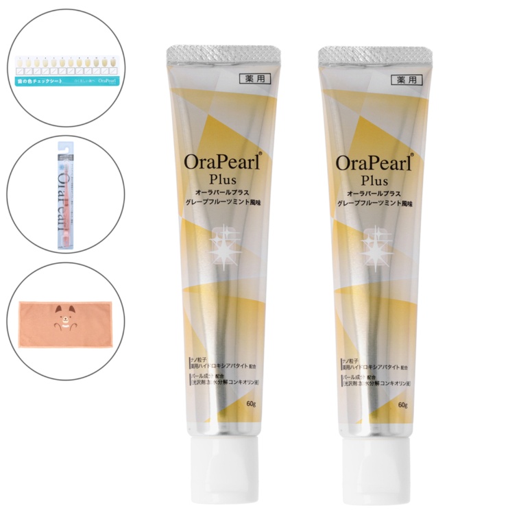 オーラパールプラス 歯磨き粉 60g×2本 特別セット
