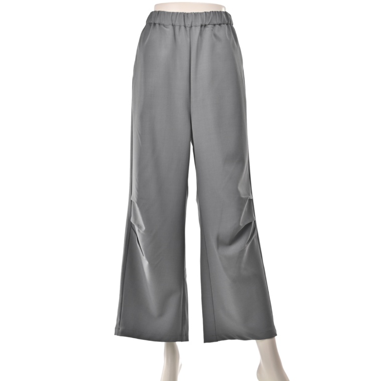 ModdedAnce タックデザインワイドパンツ