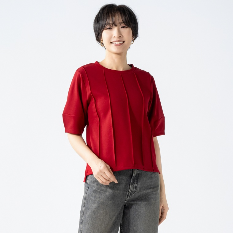 ModdedAnce コクーンスリーブピンタックプルオーバー