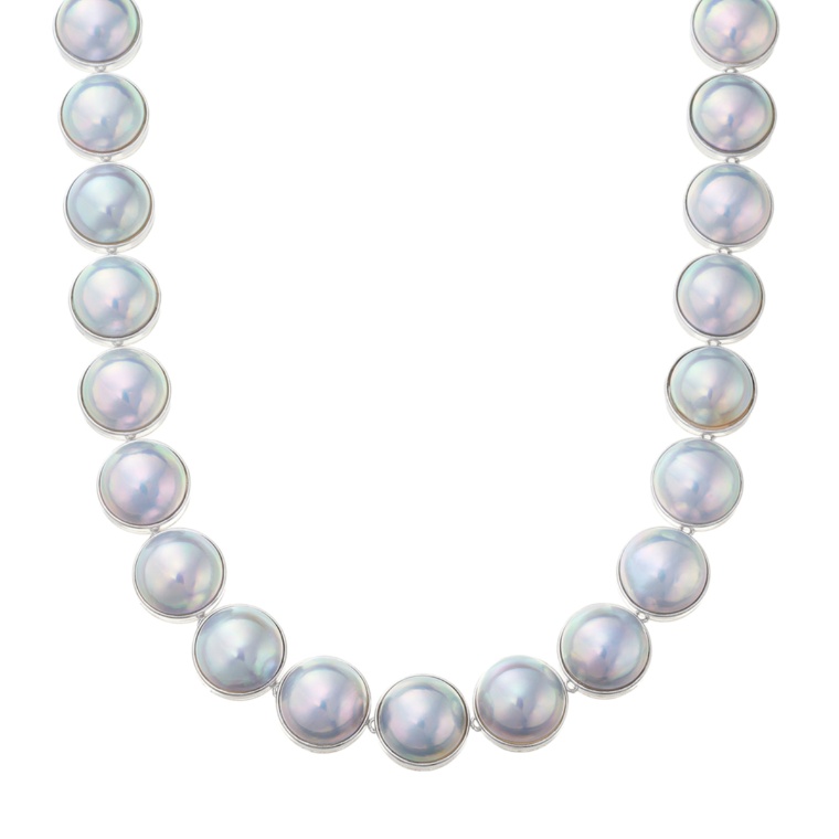 SV 奄美大島産 ブルーマベパール ネックレス