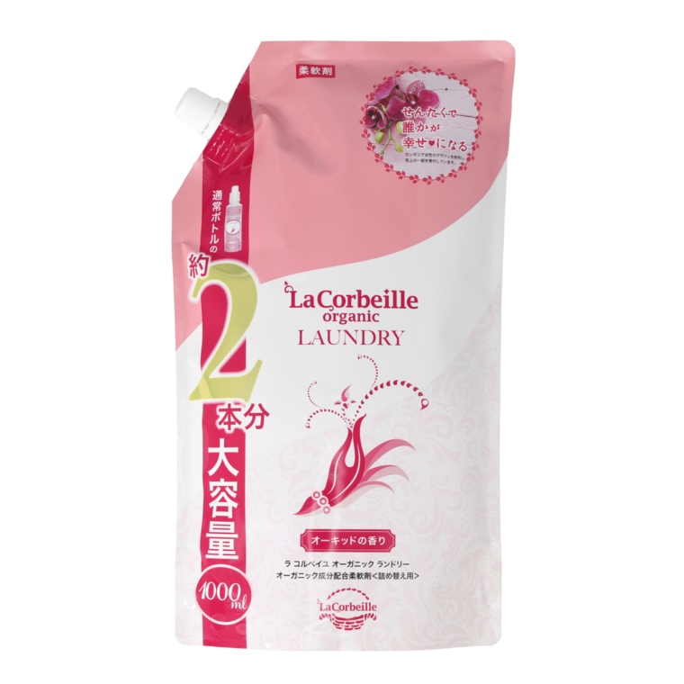 ラ コルベイユ オーガニックランドリー柔軟剤詰替用1000ml