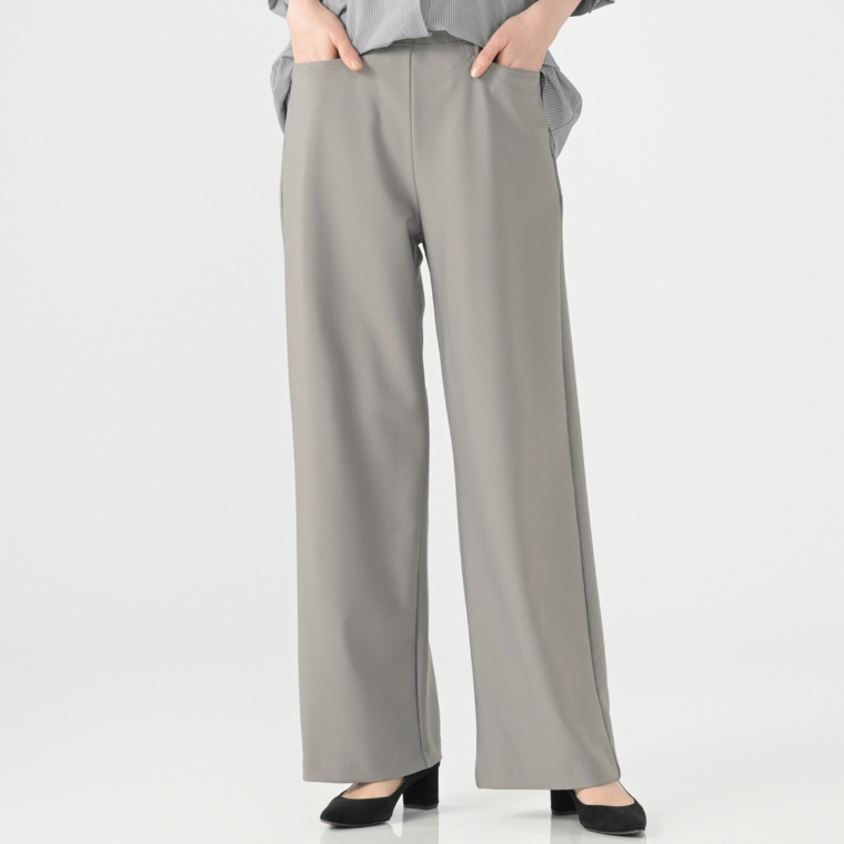 Provador 日本製美脚シリーズ ハイテンションワイドパンツ