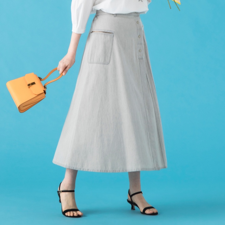 MINHA KILAKILA アシンメトリーデニムスカート