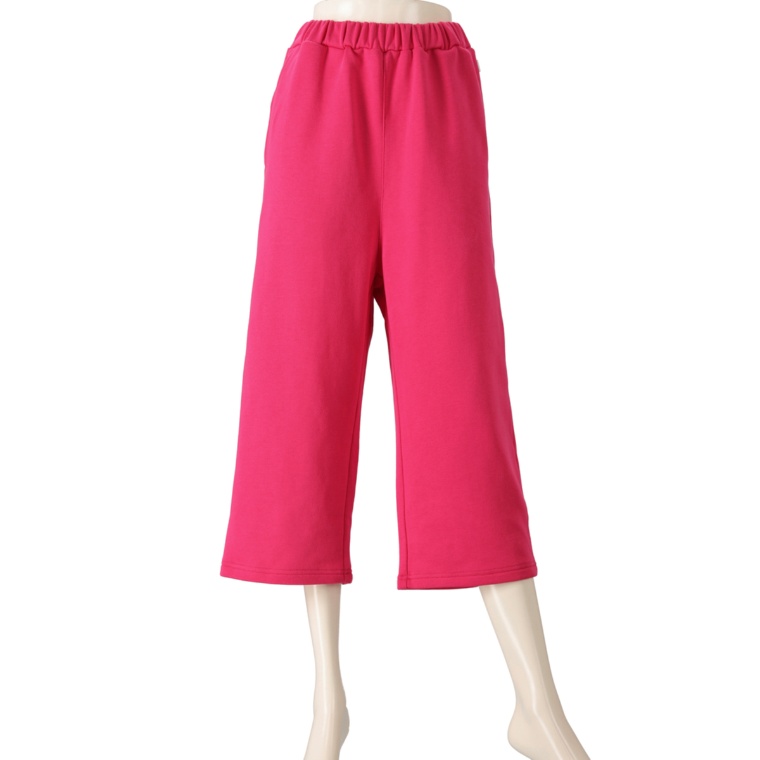 KidsAngel 裏毛素材セミワイドパンツ