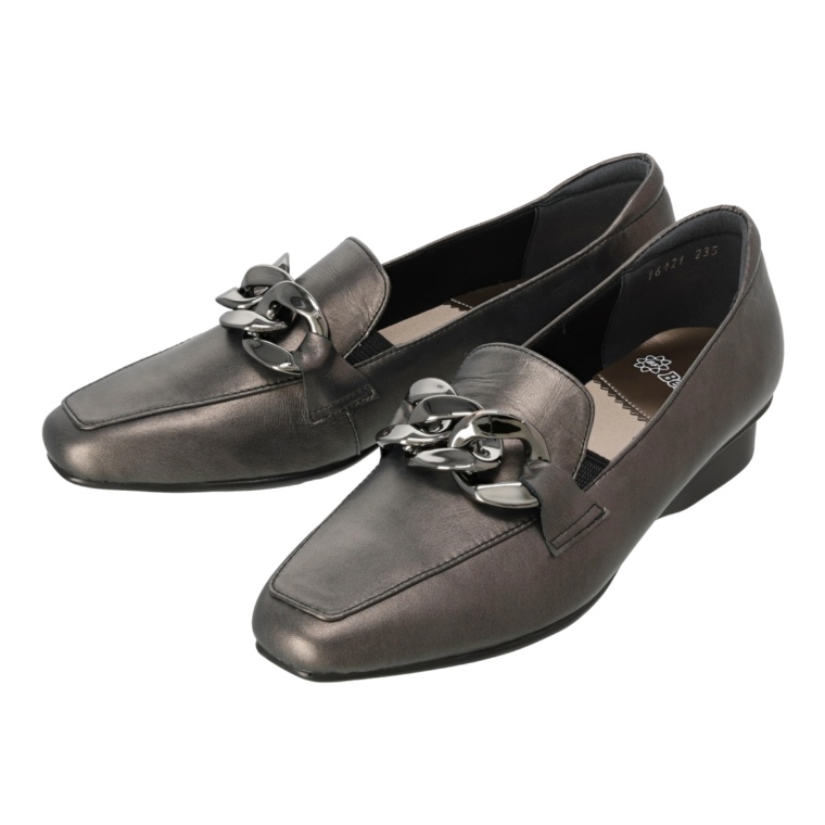 ビューフォート チェーン付きレザーソフトローファー