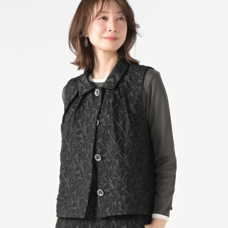 calma ラグジュアリージャガードベスト