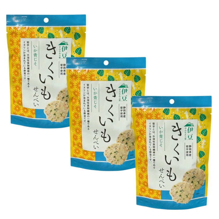 きくいも煎餅いか青じそ 50ｇ×3袋入