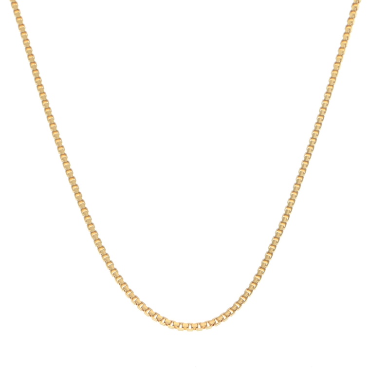 純金 ボリュームベネチアンチェーンネックレス