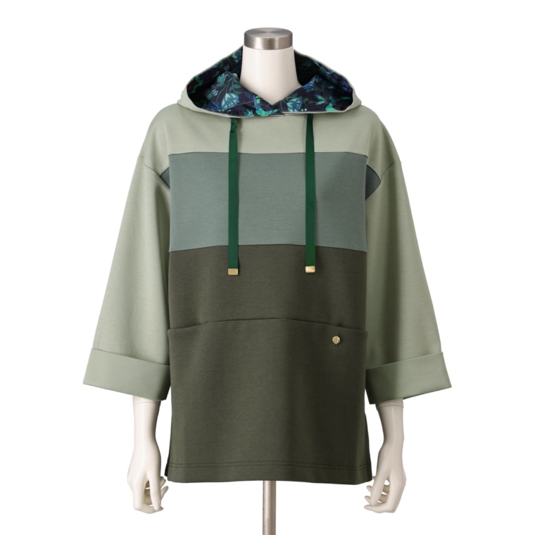 MORNMAGIE グラデーションフーディートップス