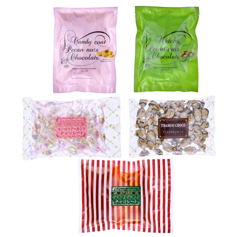 サロンドロワイヤル 人気のナッツチョコ 5種セット計615g