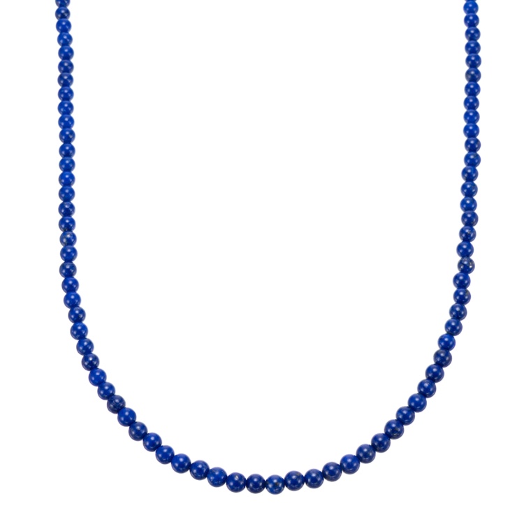 ジュエルバール 18K YG ラピスラズリ ビーズネックレス