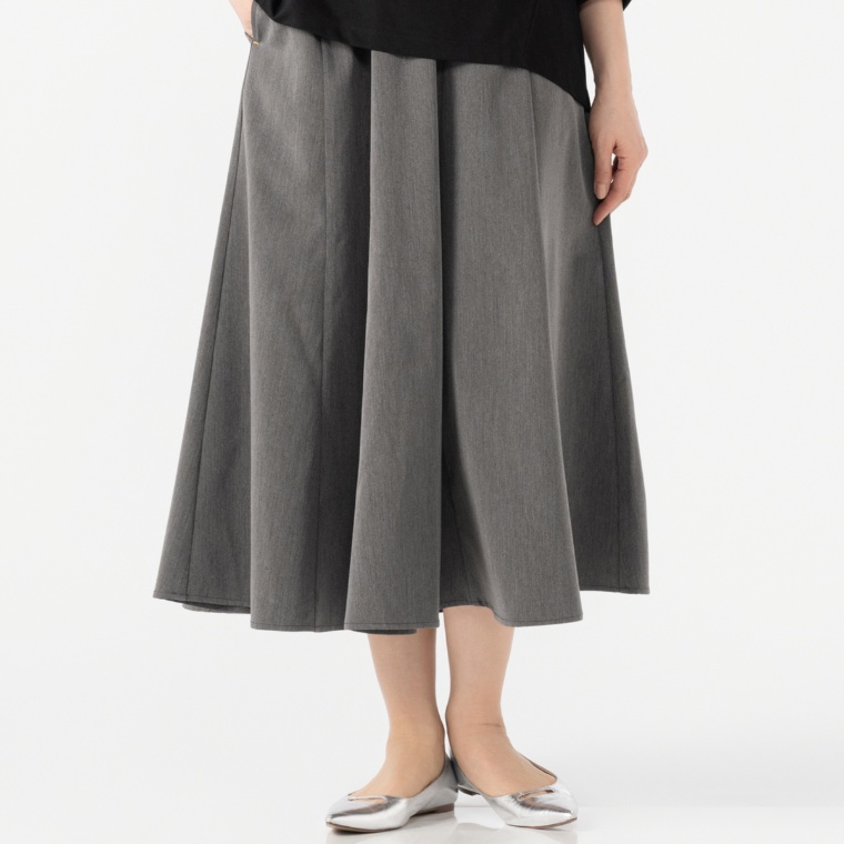 calma デニムライク マーメイドフレアスカート