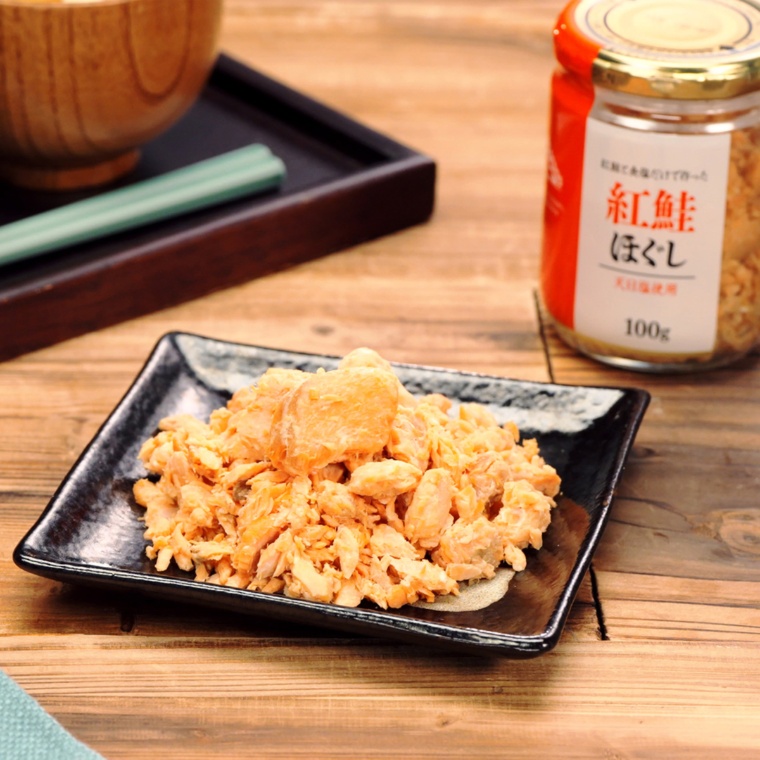 おつとめ品 アメリカ産天然紅鮭ほぐし100g×5
