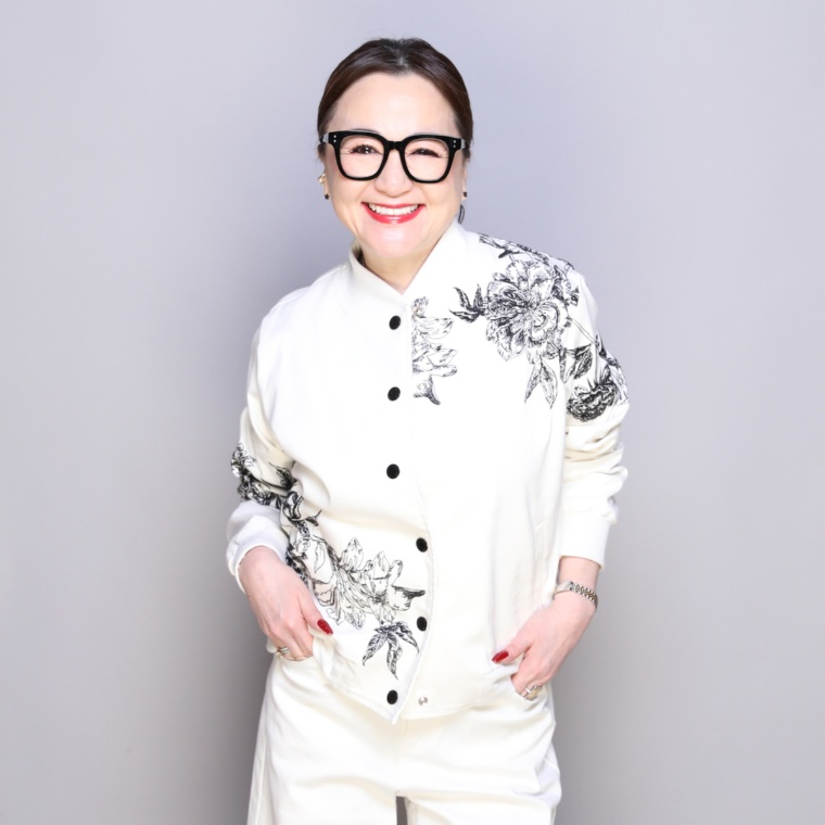 ANNE COQUINE ピオニー&リリー刺繍ブルゾン