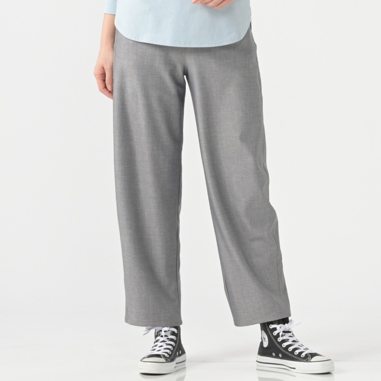 BOBSON SunSister ストレッチニットデニム調カービーパンツ