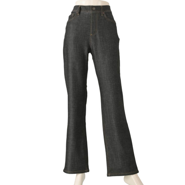 BOBSON SunSisterストレッチニットデニム調裏起毛パンツ