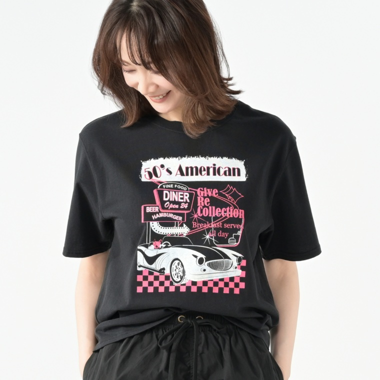 GRC アメリカンプリントTシャツ