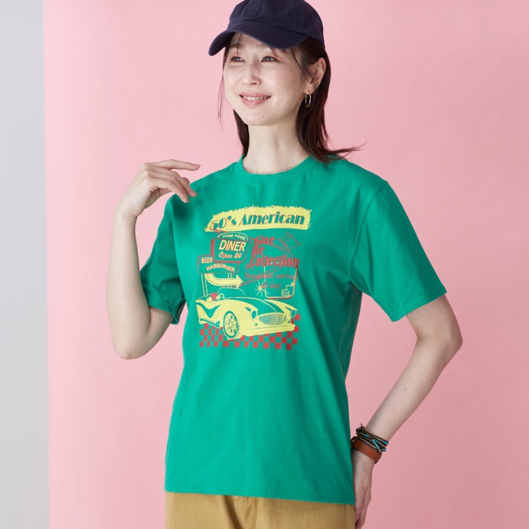 GRC アメリカンプリントTシャツ