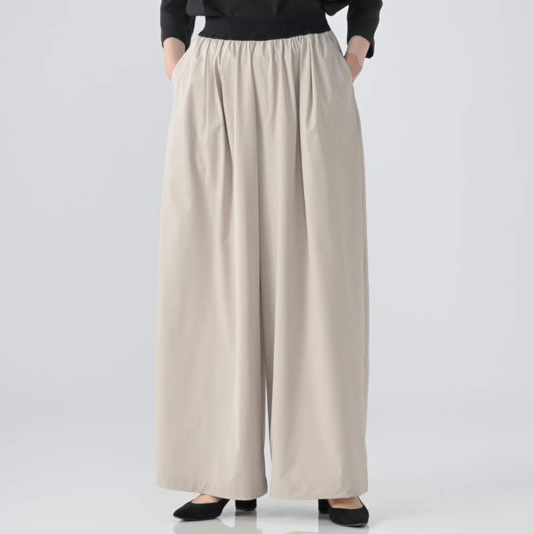 SPECCHIO 大人こなれタックワイドパンツ