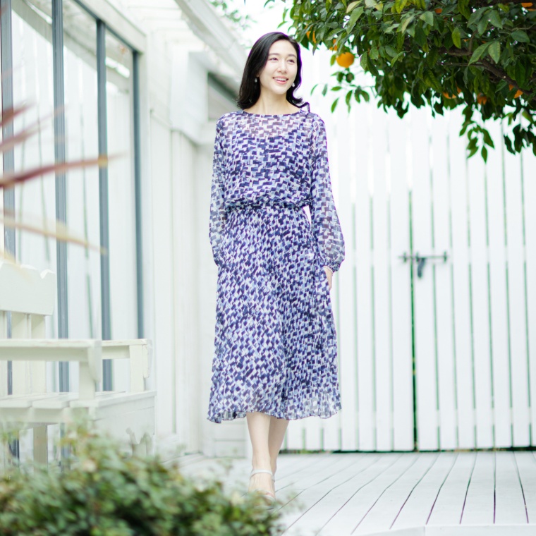 SPECCHIO フェミニンプリーツワンピース