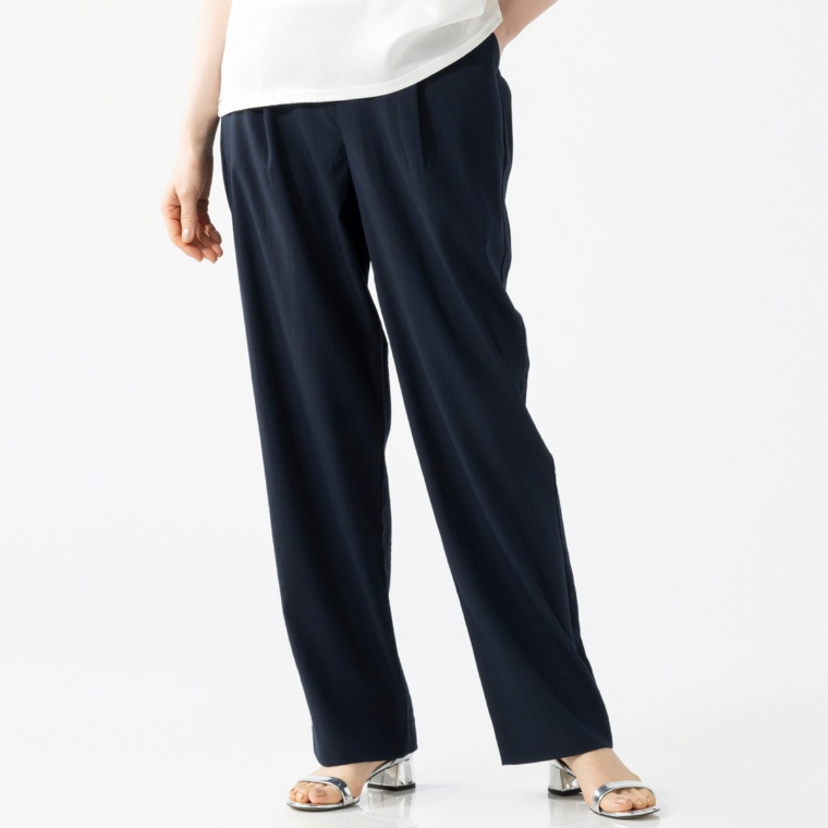 Provador 撥水強撚スラブストレッチ ソフトストレートパンツ