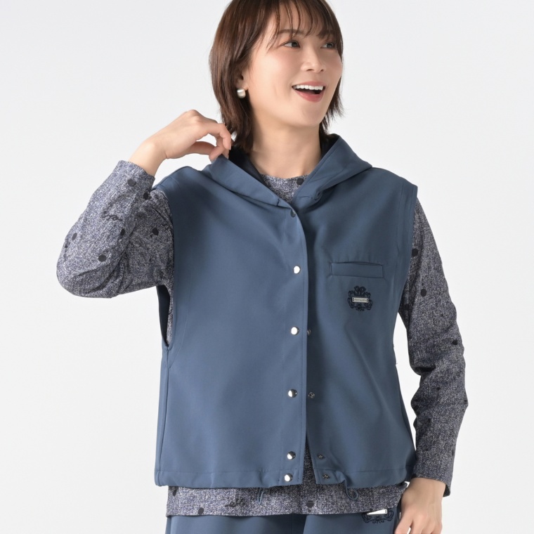 calma ダブルクロス フーディーベスト