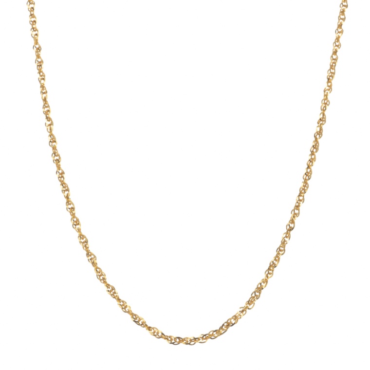 純金 ダブルラインチェーンネックレス スライド式アジャスター付