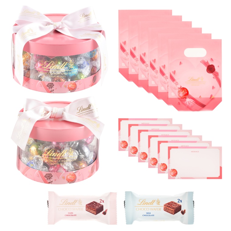 リンドール バレンタインスペシャルギフトセット 80個+ウェイファー