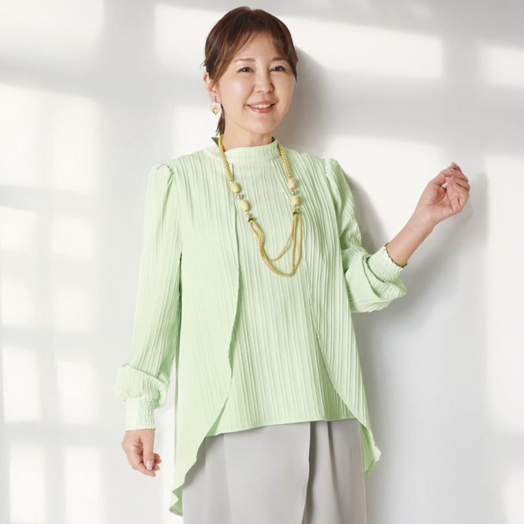 JEWEL MORRY’S リリーラップジャカードブラウス