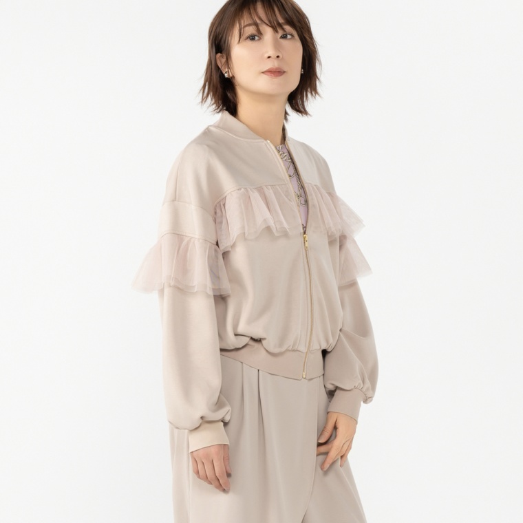 JEWEL MORRY’S ソフトダンボールフリルブルゾン