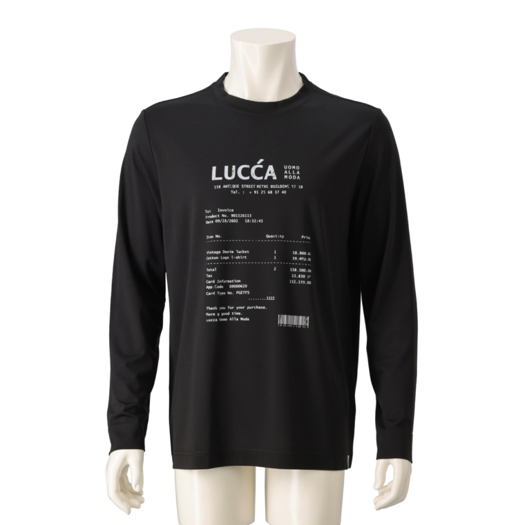 Lucca Uomo alla moda リラクシングジャージTシャツ