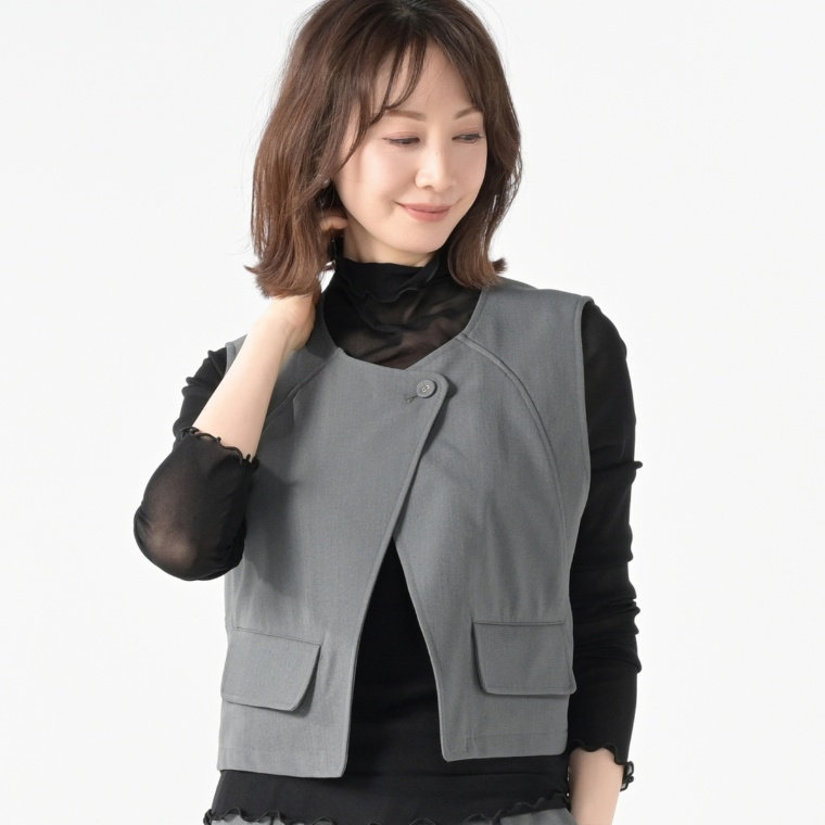 YukaKoshino デザインショートジレ