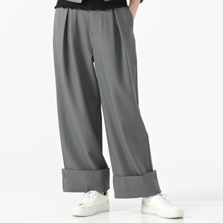 YukaKoshino ワイドターンバックパンツ