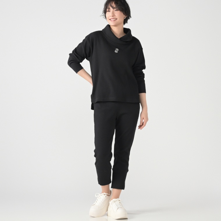 KidsAngel ワッフルスタンドプルオーバー&パンツセット