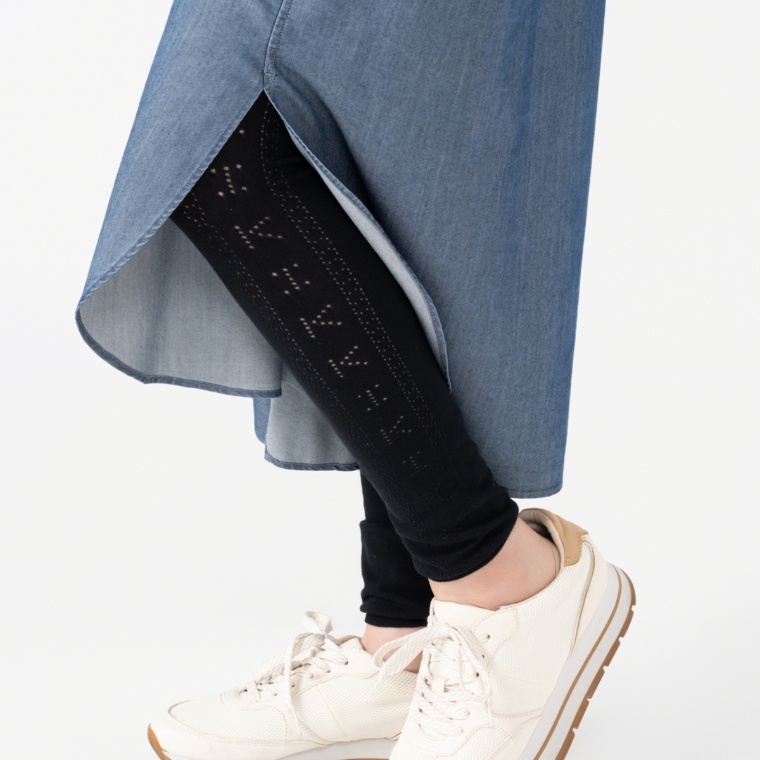 KiKKi アイレットニットレギンス