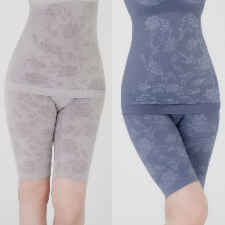 杉原杏璃のバラ柄ガードル カラーが選べる2点セット