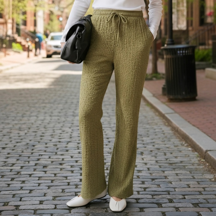 Provador ワンピースと好相性のシャーリングパンツ