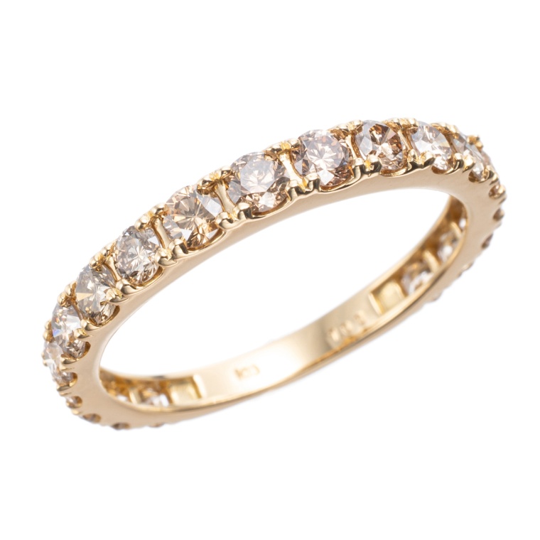 ブラウンダイヤモンド グラデーションリング 計1.0ctUP