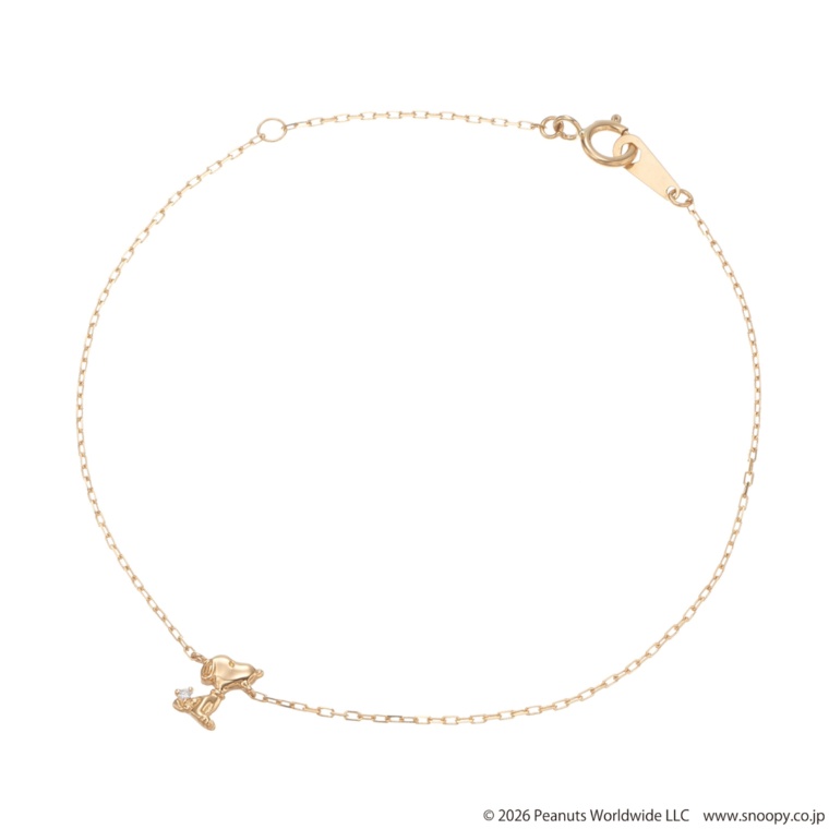 18KYG ブレスレット [スヌーピー]