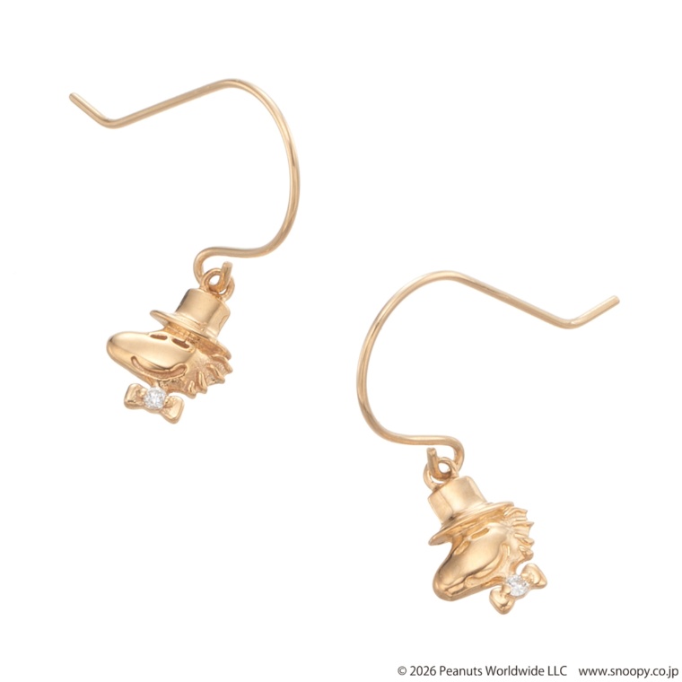 18KYG イヤリング/ピアス [ウッドストック]