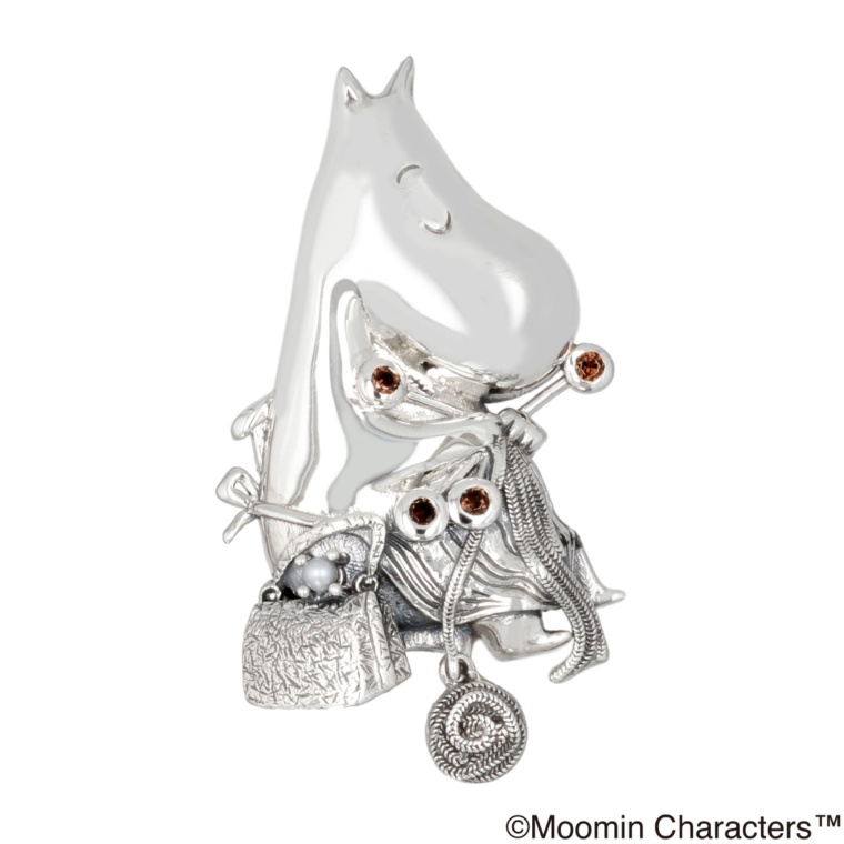 ムーミン シルバー925編み物ムーミンママブローチ