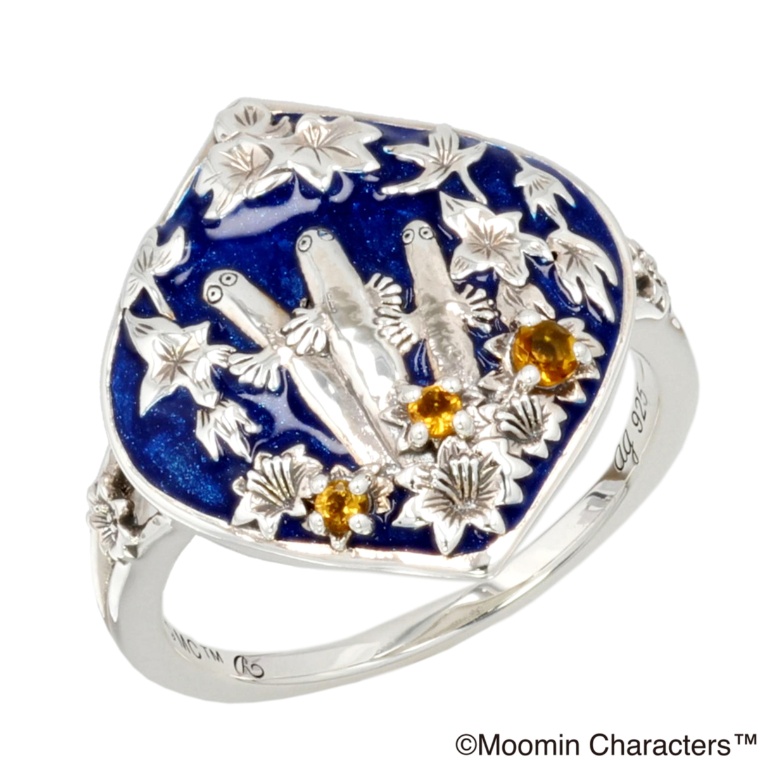 ムーミン シルバー925ニョロニョロ&隠れリトルミイリング
