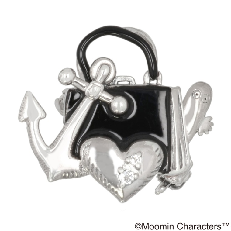 ムーミン シルバー925ムーミンママのバッグとニョロニョロブローチ